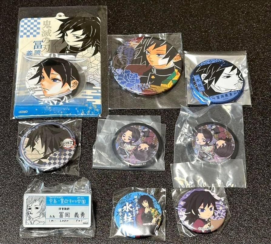 C107 鬼滅の刃 webshopくじ E賞B 缶バッジ 冨岡義勇 未開封50個 鬼滅の