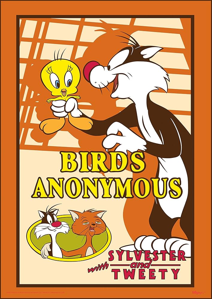 Amazon.com: MIGHTYPRINT Looney Tunes – Birds Anonymous – Sylvester
