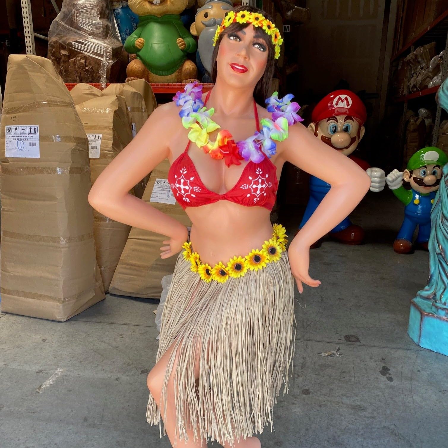 Amazon.com: LM Treasures Hawaiian Hula Girl Life Size Statue