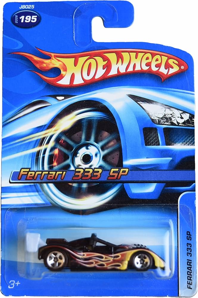Amazon.com: Hot Wheels Ferrari 333 SP, Black #195 : Arts, Crafts
