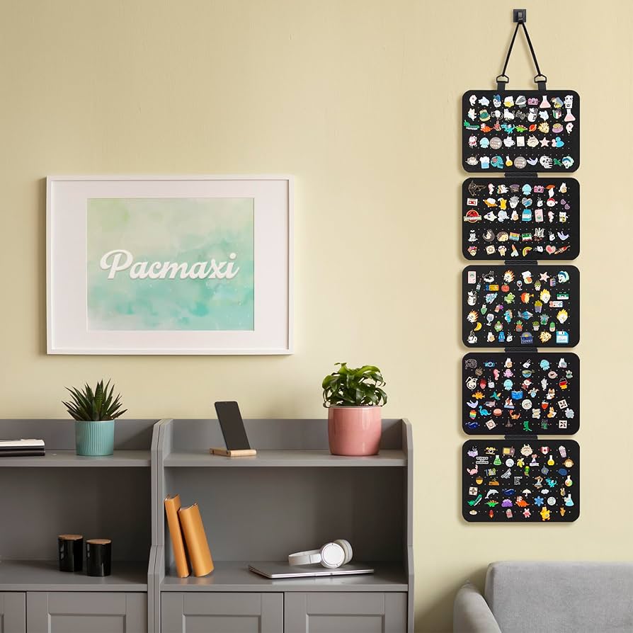 Amazon.com: Hanging Enamel Lapel Pin Display Panels Organizer With