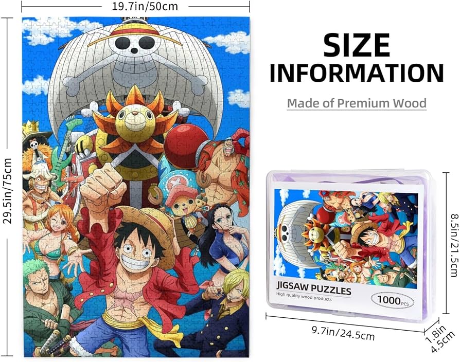 Amazon.co.jp: ワンピース アニメ ジグソーパズル 木製 1000ピース