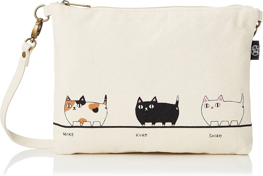 Amazon.co.jp: セラミック藍 にゃん屋 猫3兄弟 サコッシュバッグ 三匹