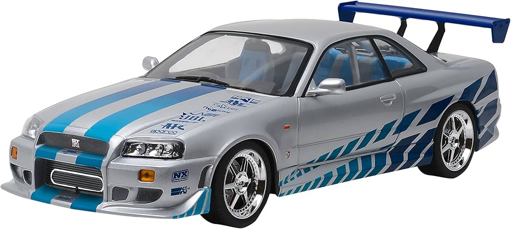 Greenlight 2 Fast Furious 1999 Nissan Skyline GT-R (R34), Silver w