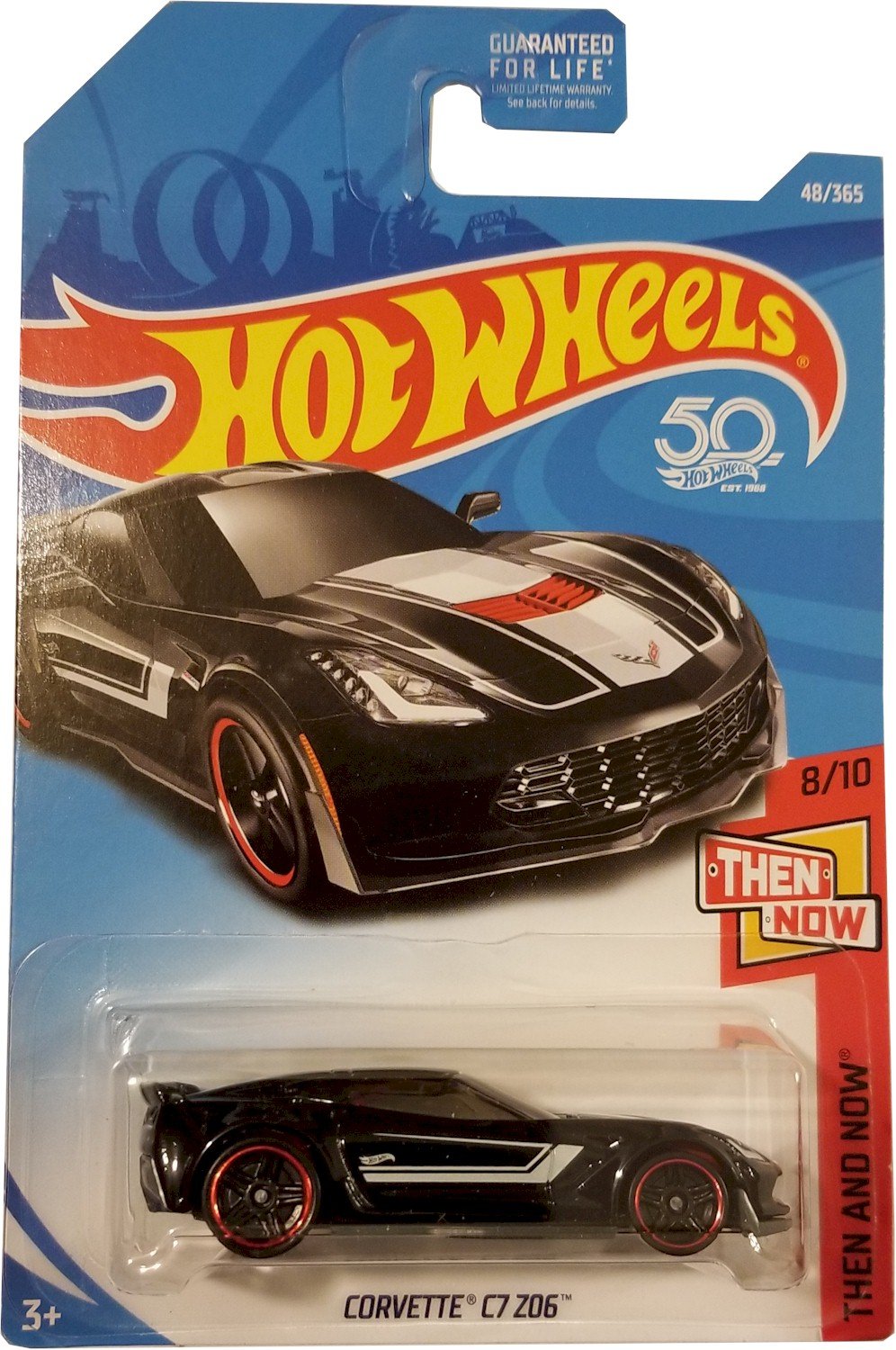 Amazon.com: Hot Wheels 2018 Then And Now Corvette C7 Z06 48/365