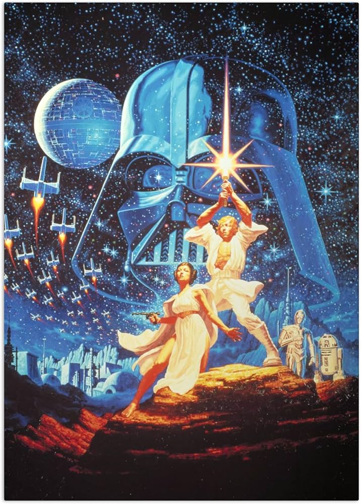 Amazon.com: Displate Metal Poster Star Wars - Episode IV A New