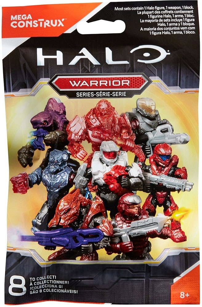Amazon.com: Halo Mega Construx Micro Action Figures Warrior Series