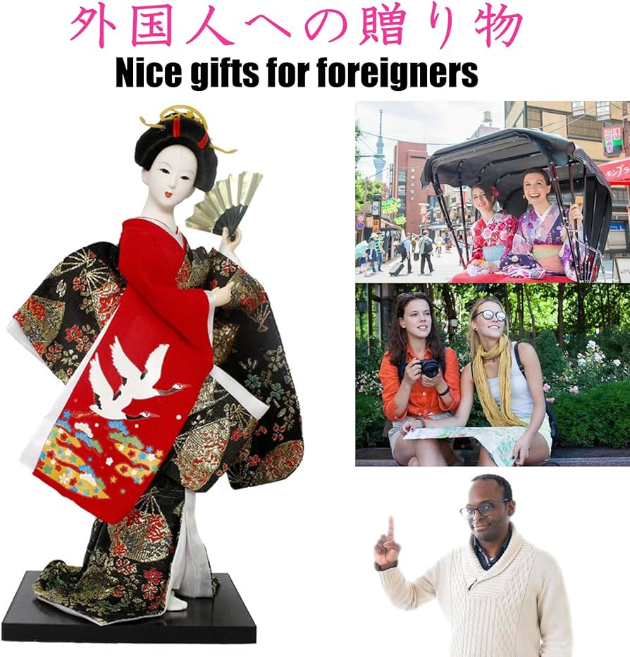Amazon.co.jp: NOELAMOUR 舞踊 舞妓 日本人形 芸者人形 お土産 置物
