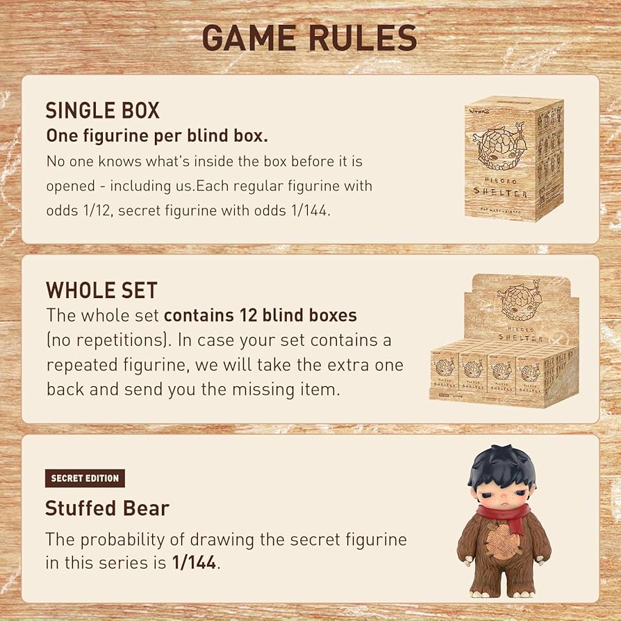 Amazon.co.jp: POP MART ヒロノシェルターシリーズフィギュア 12ピース