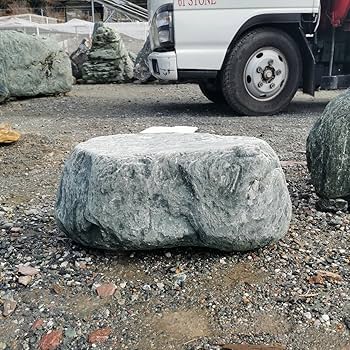 Amazon.co.jp: 三波石108キロ庭石鑑賞石石盆石水石灯籠庭坪庭盆栽