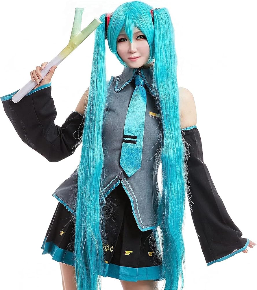 Amazon.co.jp: [WELLERS] 初音ミク コスプレ 衣装 セット ネギ付き