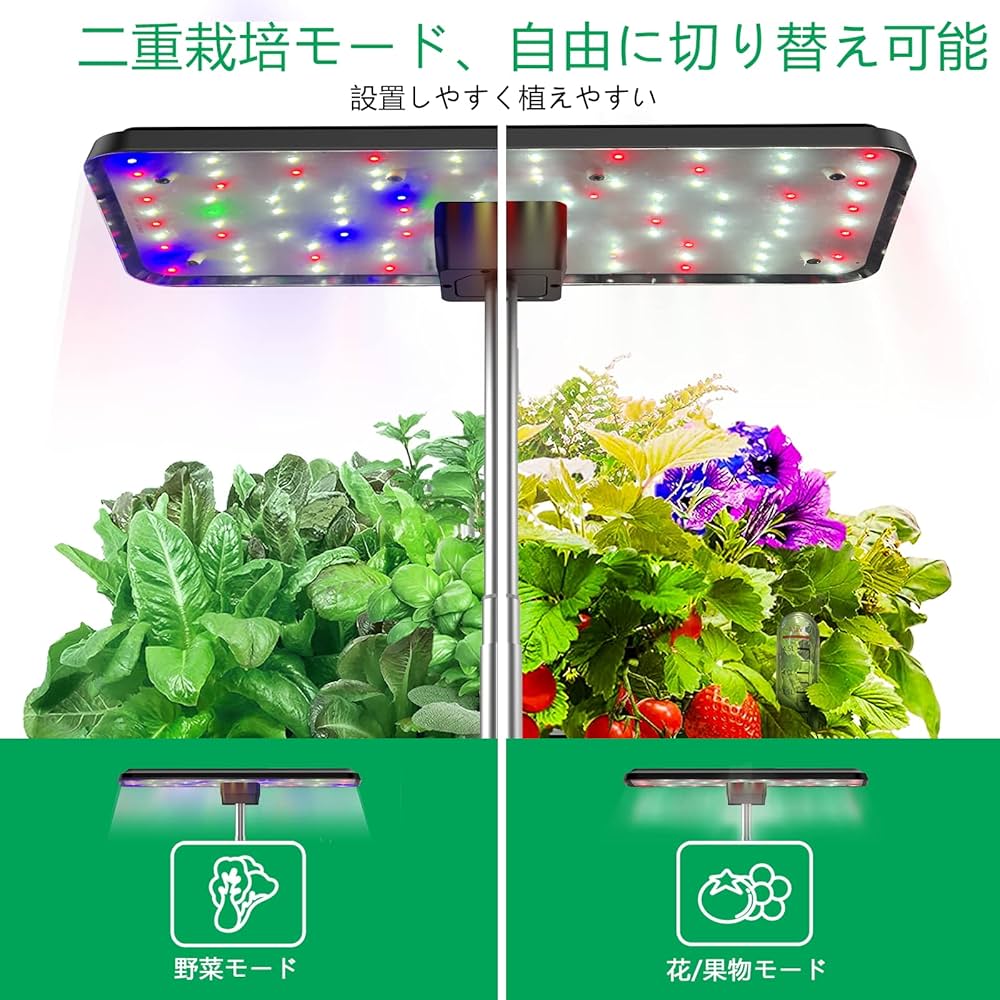 Amazon.co.jp: JustSmart 水耕栽培キット 室内 水耕栽培 おしゃれ 家庭