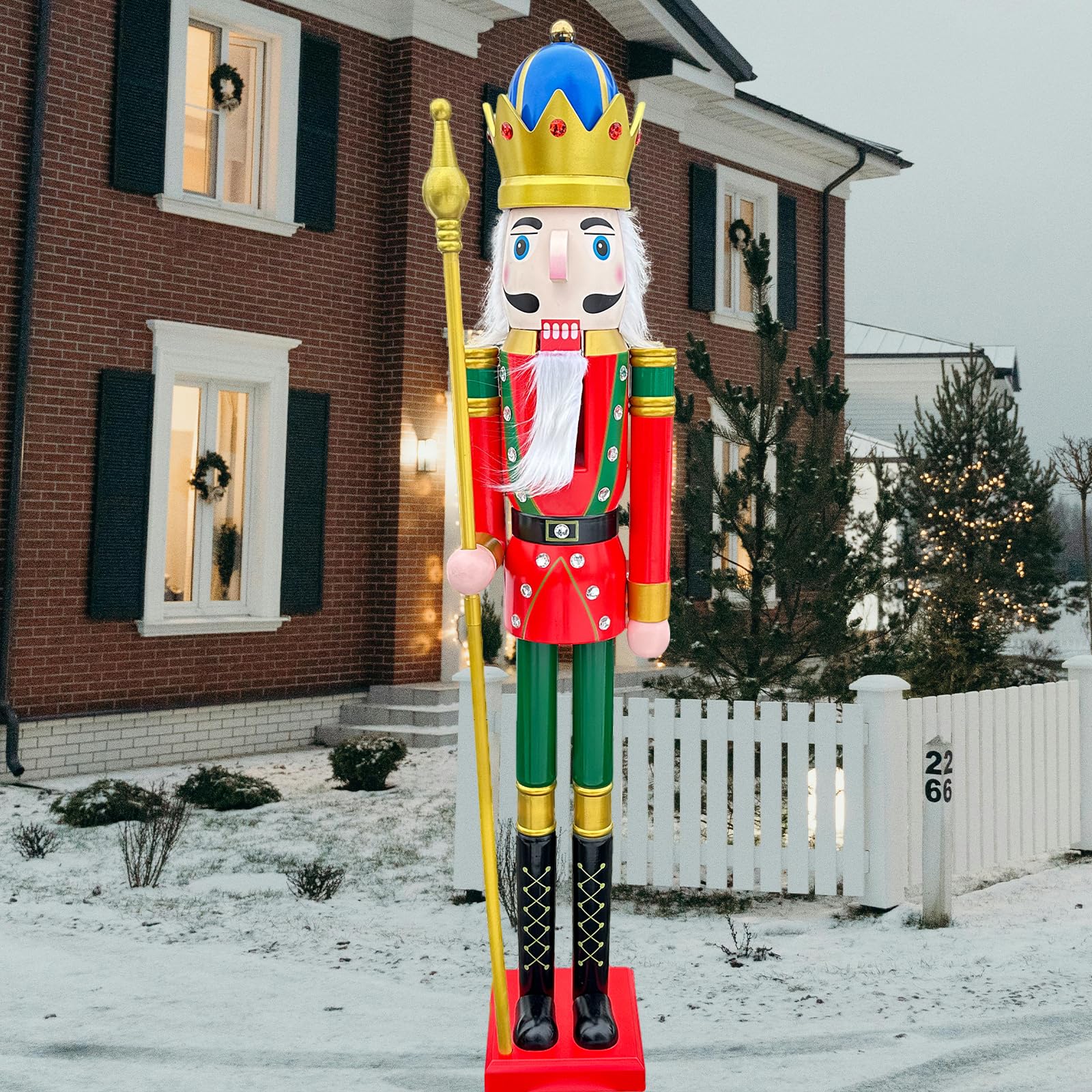 Amazon.co.jp: くるみ割り人形 木製 巨大サイズ 6 feet : おもちゃ