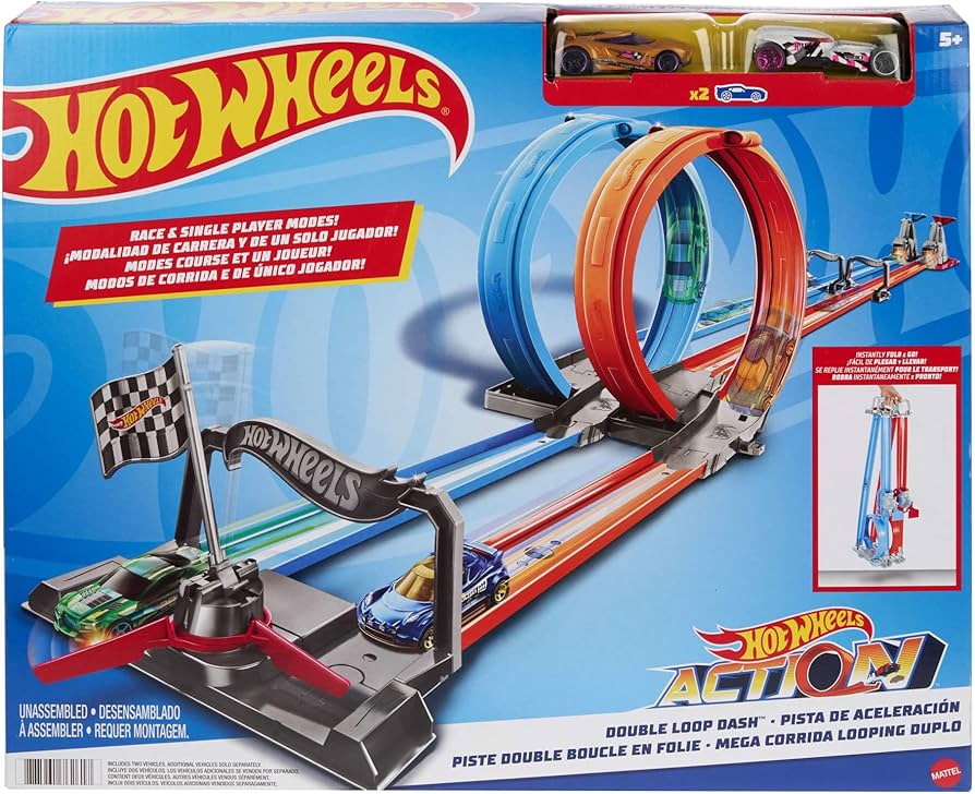 Amazon | ホットウィール(Hot Wheels) ダブルループダッシュ トラック