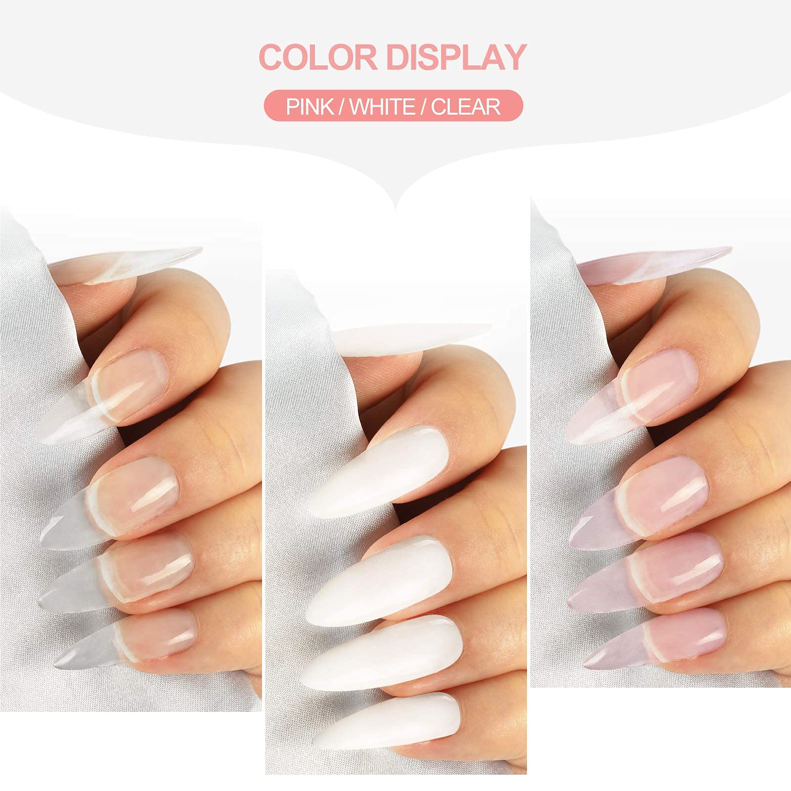 Amazon.co.jp: COSCELIA アクリルパウダー セット ネイル 長さだし