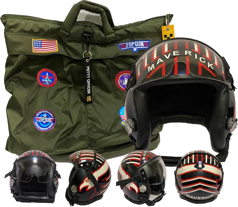 Amazon.co.jp: ファイターパイロットヘルメット映画小道具 USN HGU-55