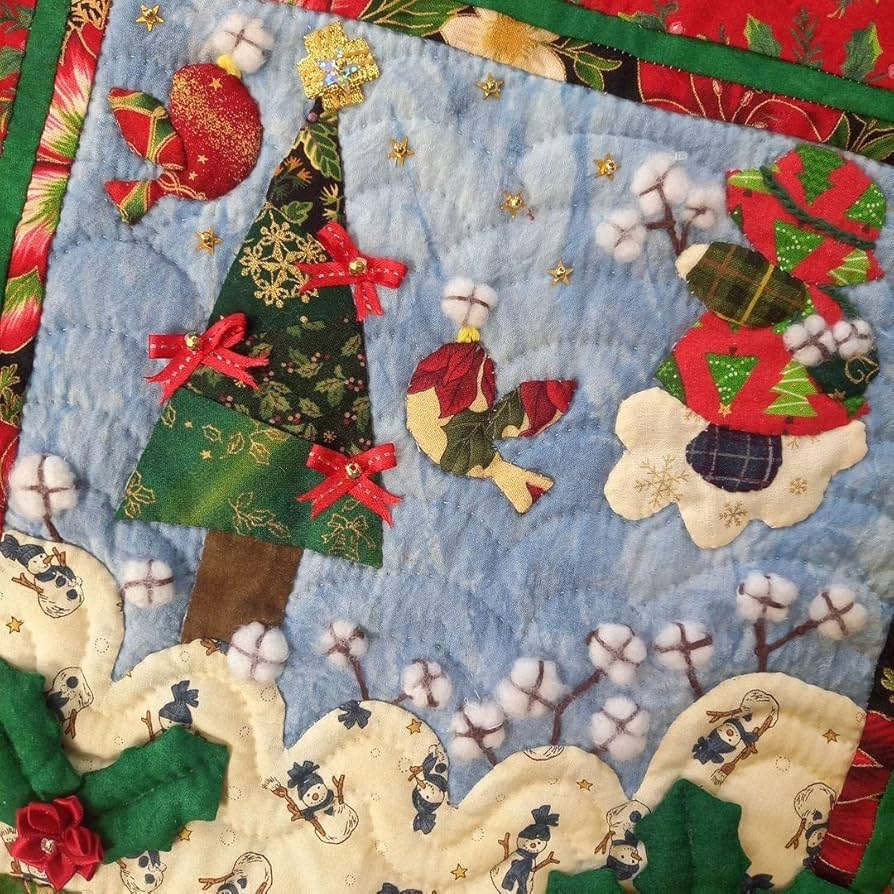 Amazon.co.jp: パッチワークキルトタペストリークリスマス : おもちゃ