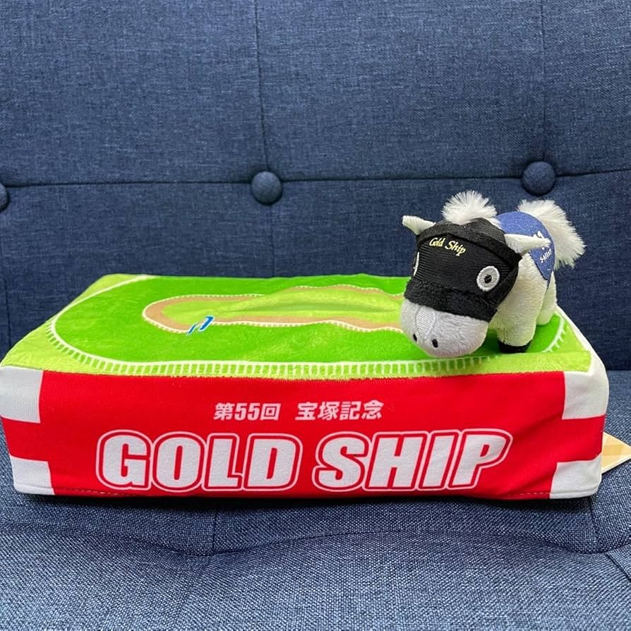 Amazon｜競馬グッズ ゴールドシップ ティッシュカバー ラウンドワン