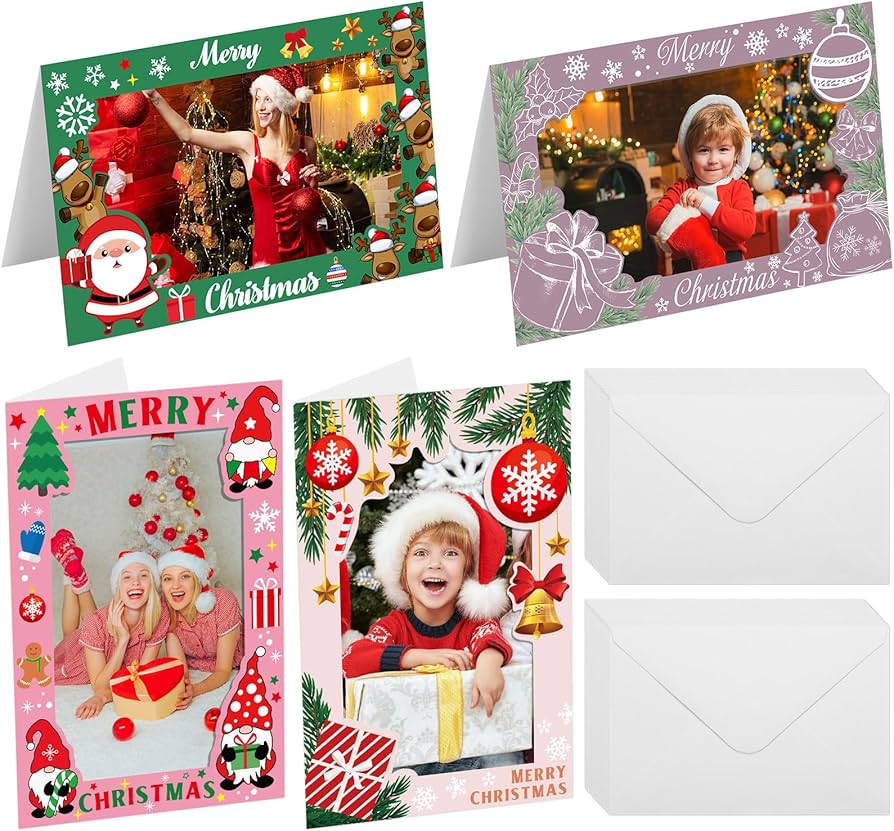 Amazon.co.jp: Cholemy 200枚 クリスマスフォトフレーム