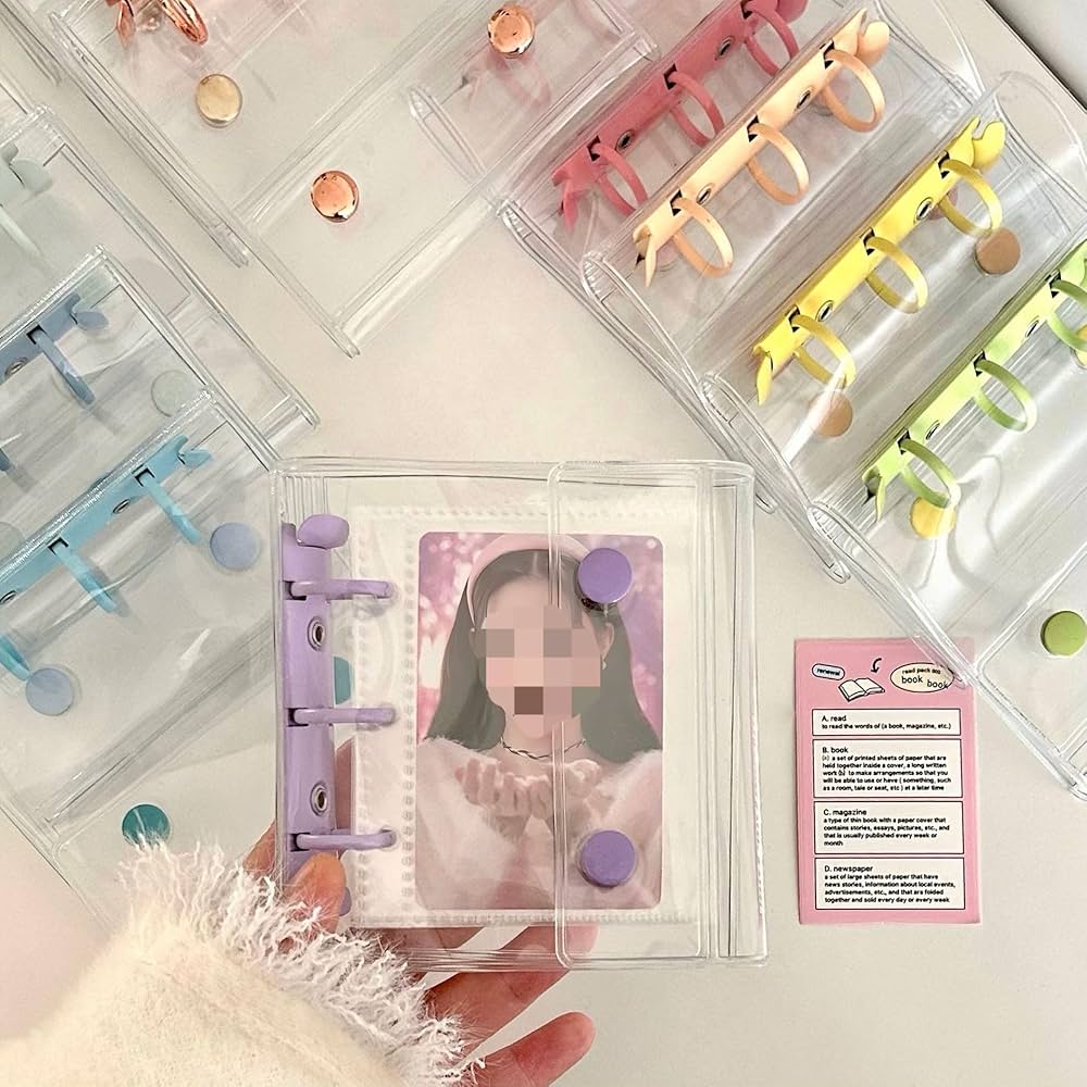 Amazon.co.jp: Kisigim 3穴 トレカケース ミニバインダー コレクト