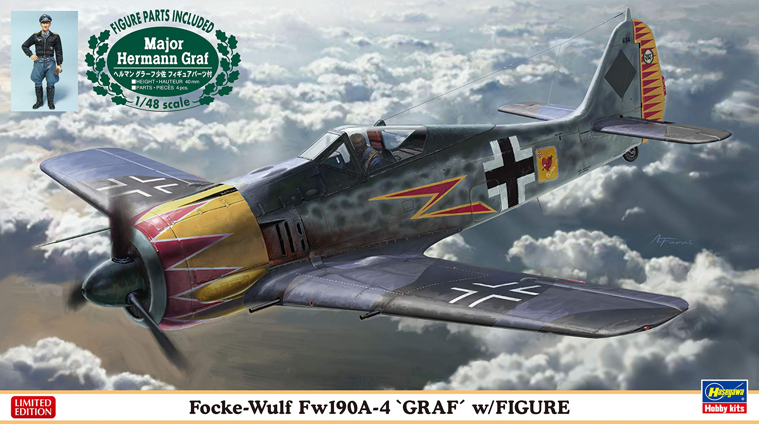 Amazon | ハセガワ 1/48 ドイツ空軍 フォッケウルフ Fw190A-4 グラーフ