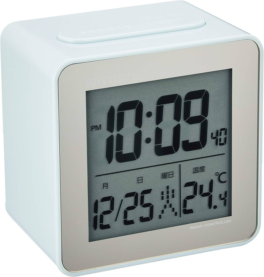Amazon.co.jp: リズム(RHYTHM) 置き時計 電波時計 目覚まし時計