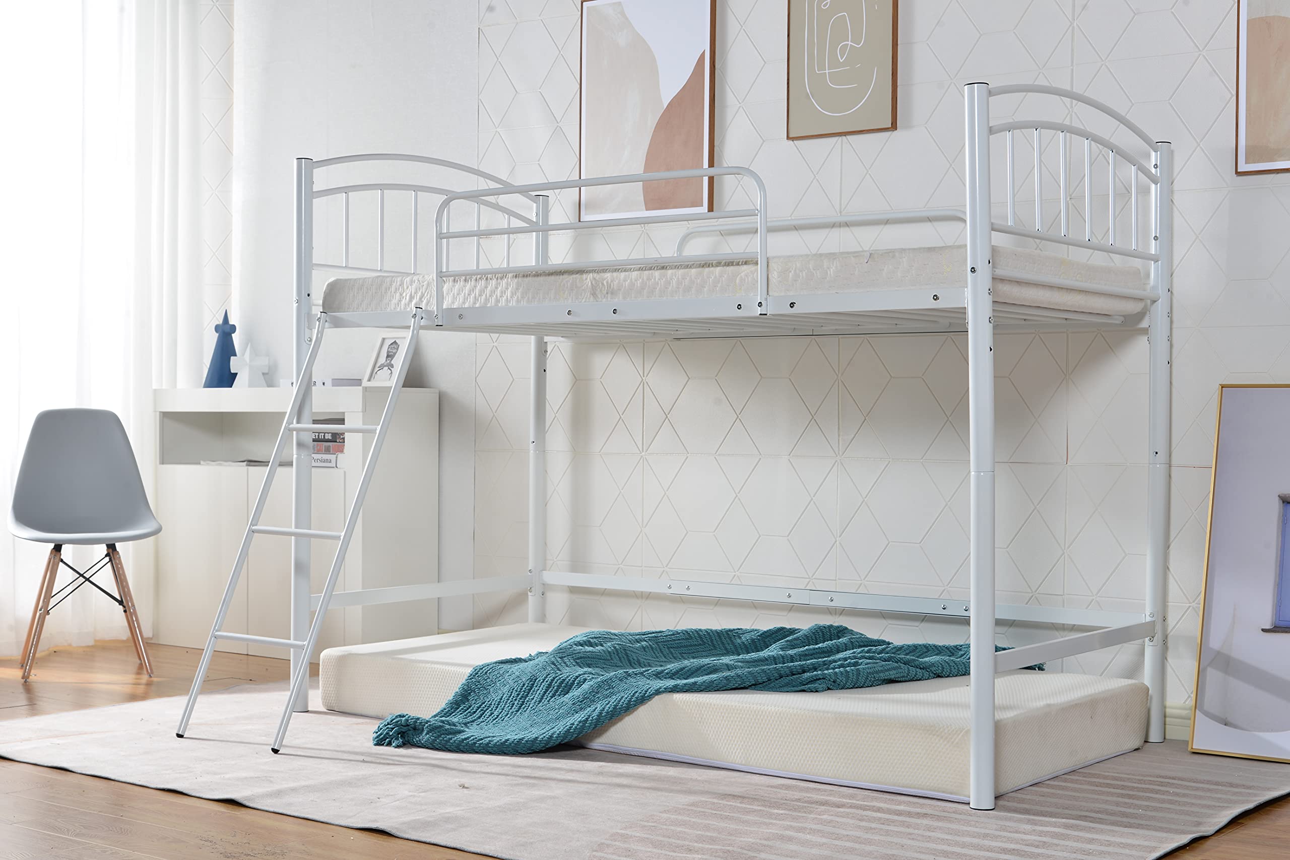 Amazon｜LAONID ロフトベッド パイプベッド ベッドフレーム シングル