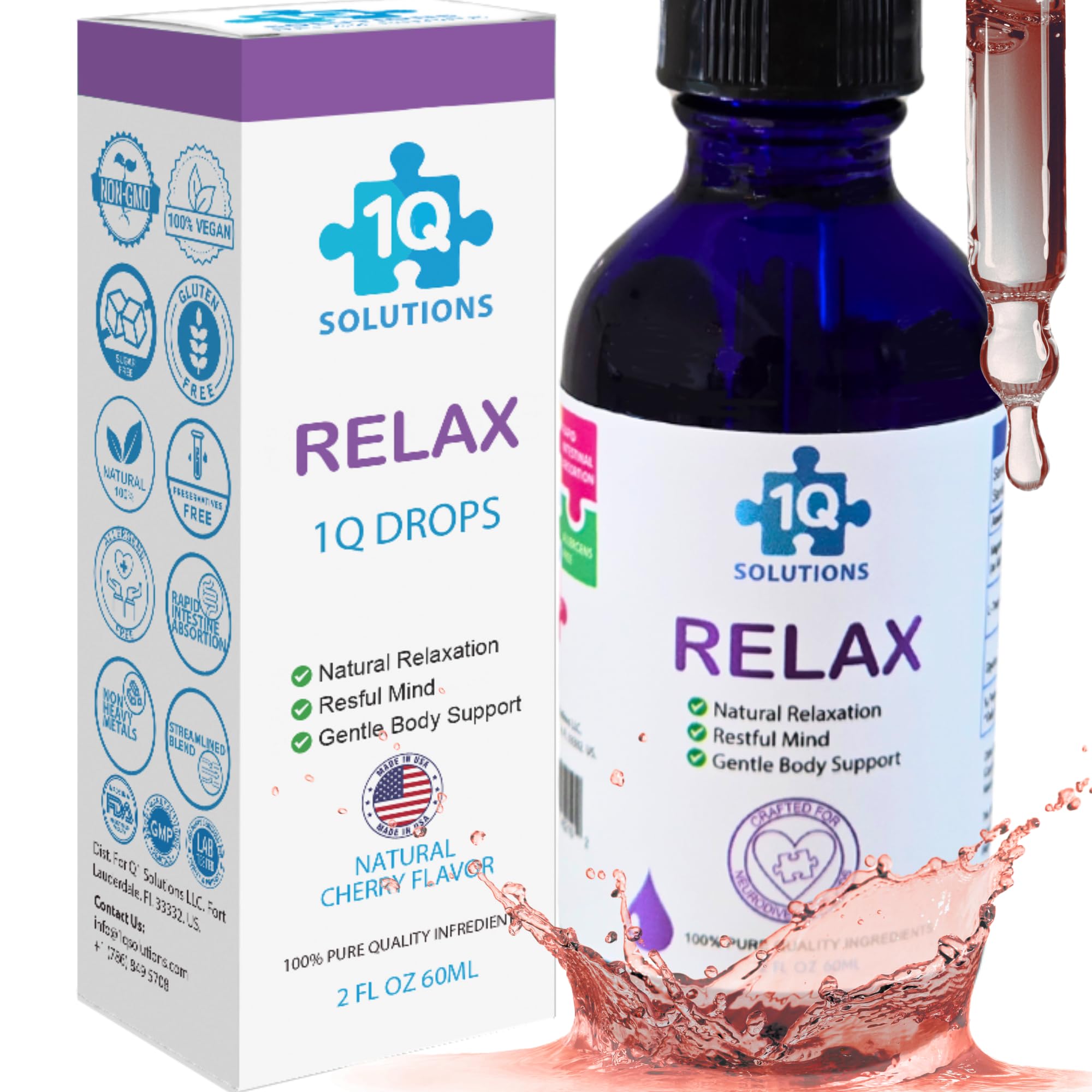 Amazon.com: 1Q Relax – Natural Liquid Calm Keeper Drops for Kids