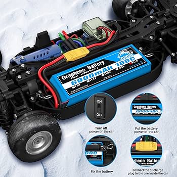 Amazon.co.jp: Yowooグラフェンバッテリー6sリポバッテリー 6000mAh