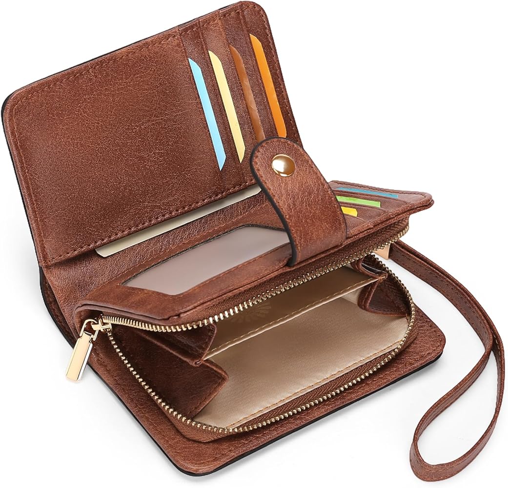 Amazon.com: GAEKEAO Women's Wristlet Wallet with RFID Blocking