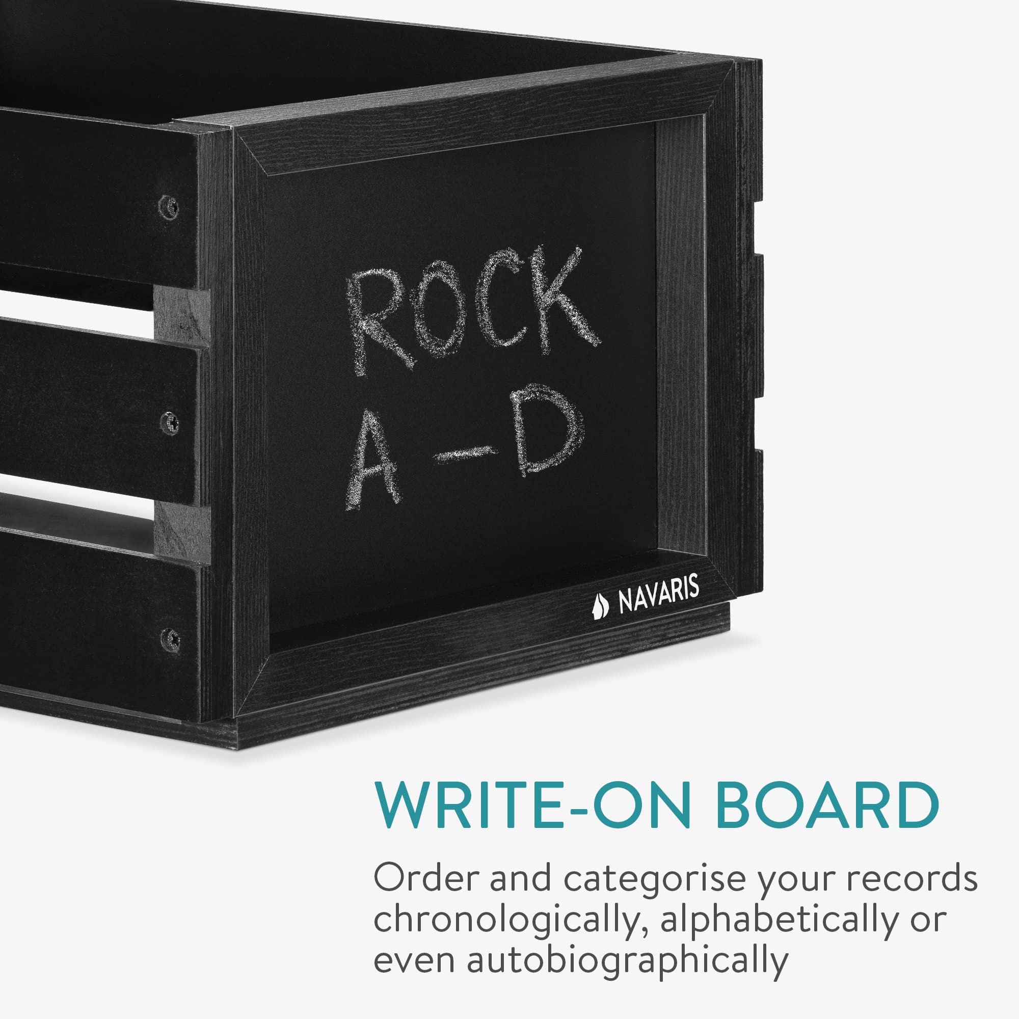 Amazon | Navaris レコードボックス 収納ボックス 収納ケース レコード