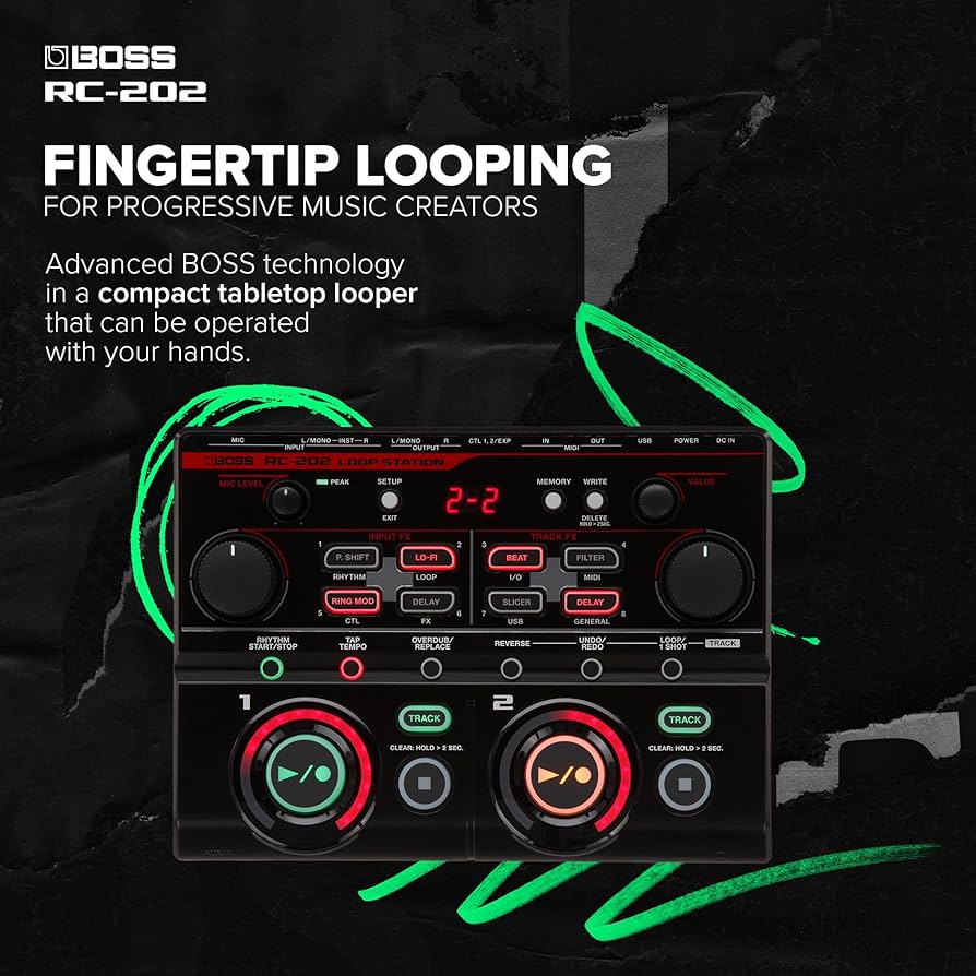 Amazon.com: BOSS RC-202 Loop Station | Fingertip Looping for