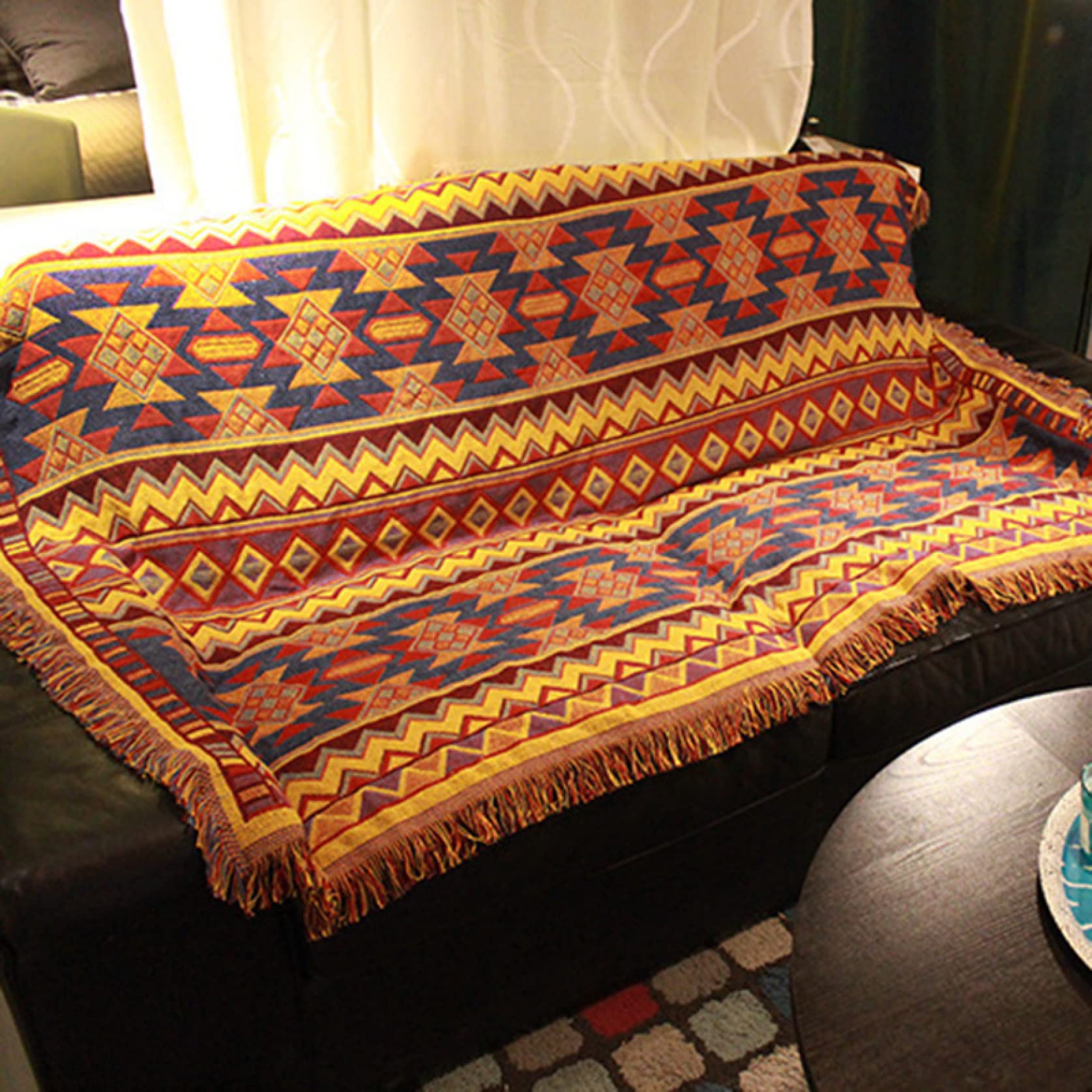 Amazon｜エスニック ソファーカバー ソファカバー ネイティブ 長方形