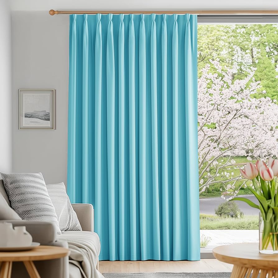 Amazon｜Deconovo 遮光カーテン ドレープカーテン 無地 幅200cm丈230cm