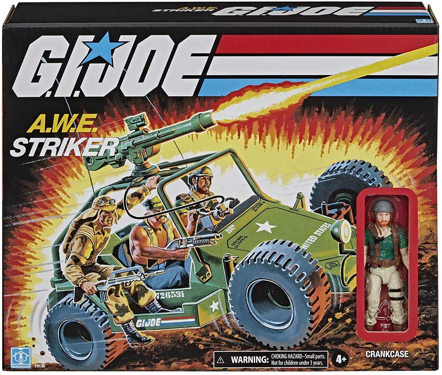 Amazon.co.jp: Hasbro G.I. Joe Retro A.W.E. Striker 限定車両 3.75