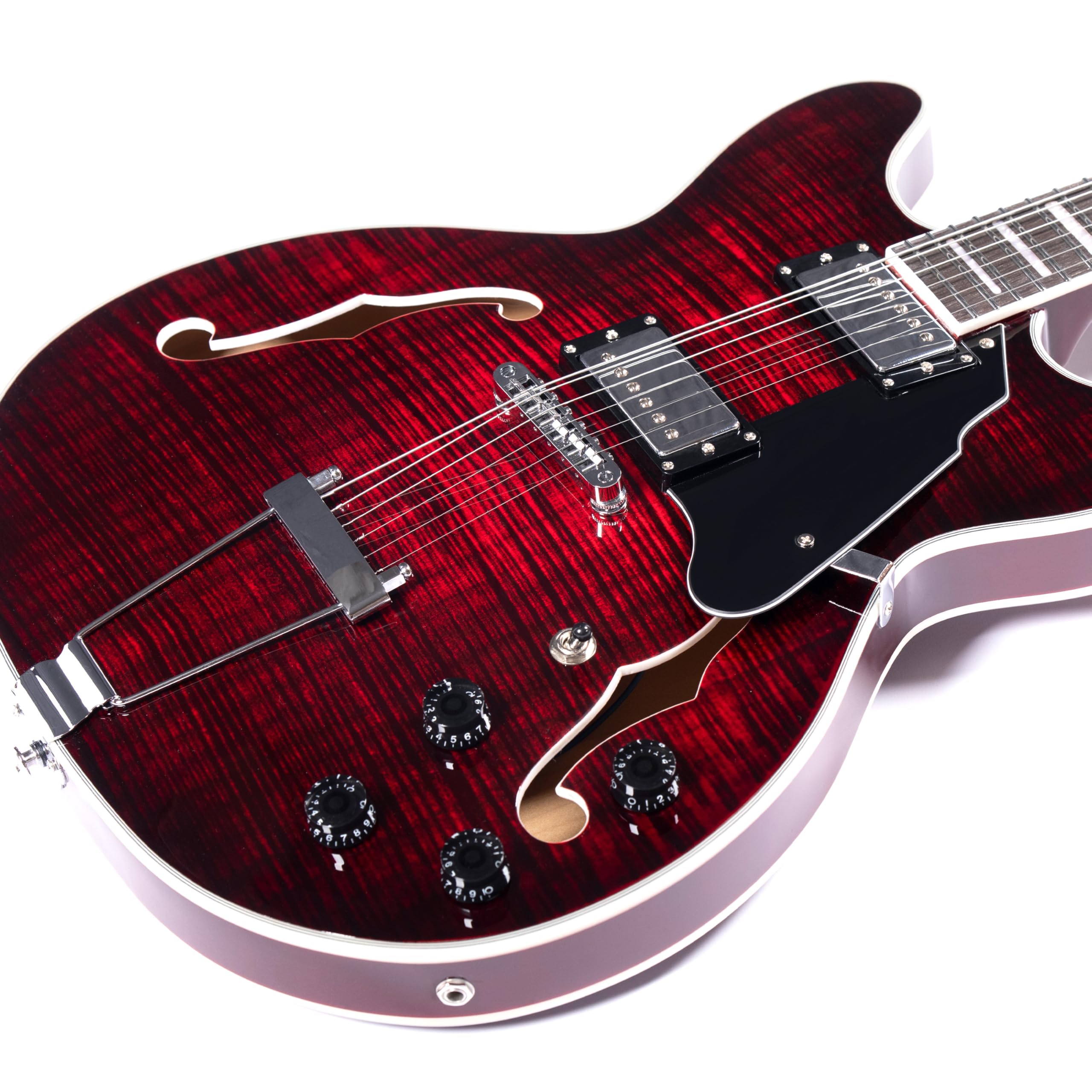 Amazon.com: GROTE Jazz Electric Guitar Semi-Hollow Body Trapeze