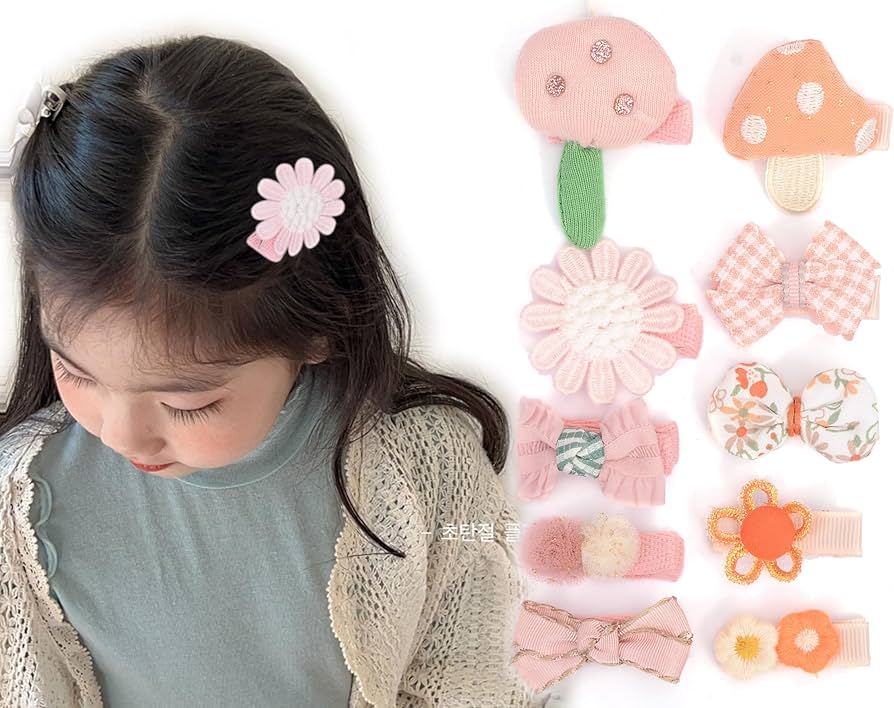 Amazon | BIANHUAN ベビー ヘアクリップ 赤ちゃん ヘアピン リボン 花