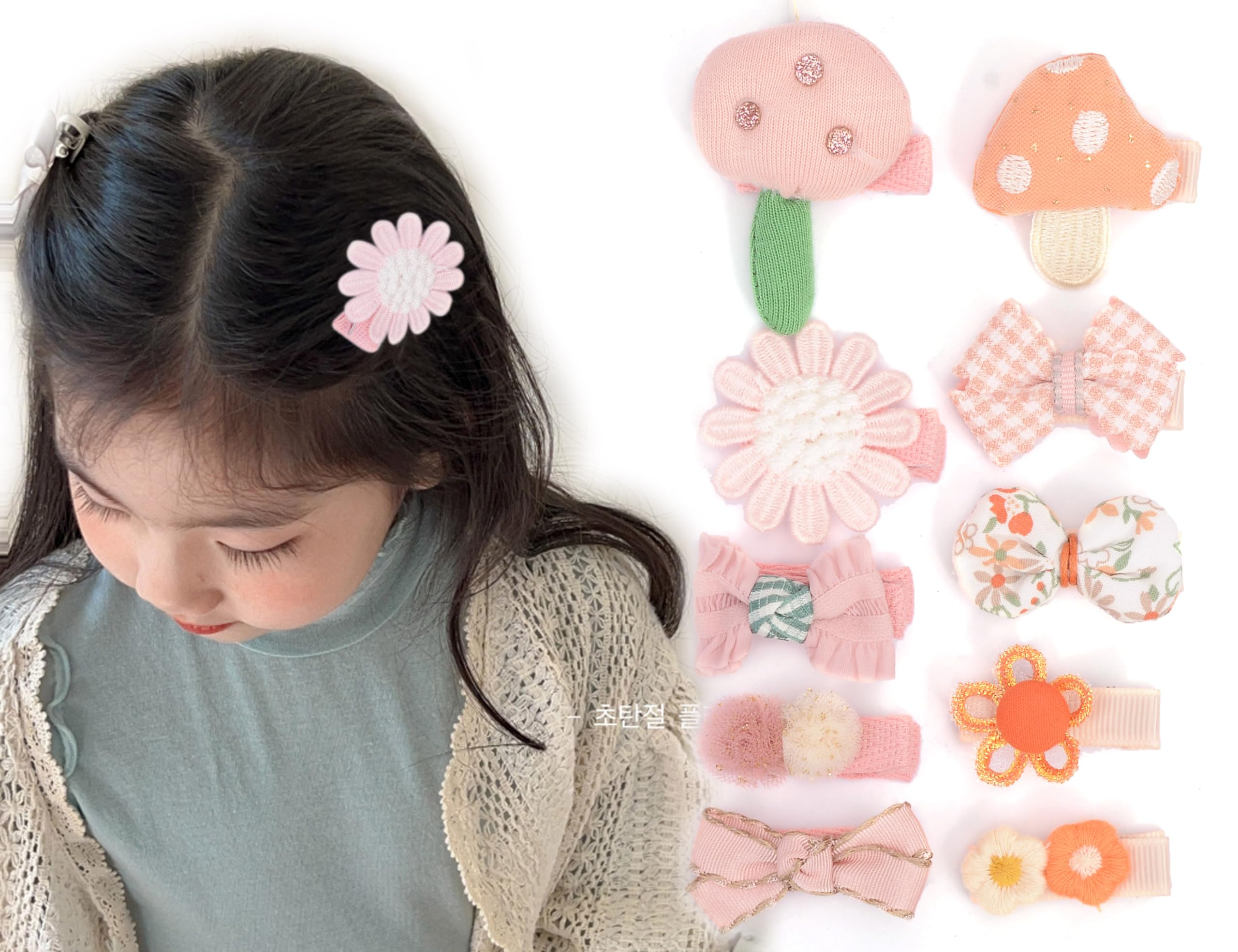 Amazon | BIANHUAN ベビー ヘアクリップ 赤ちゃん ヘアピン リボン 花