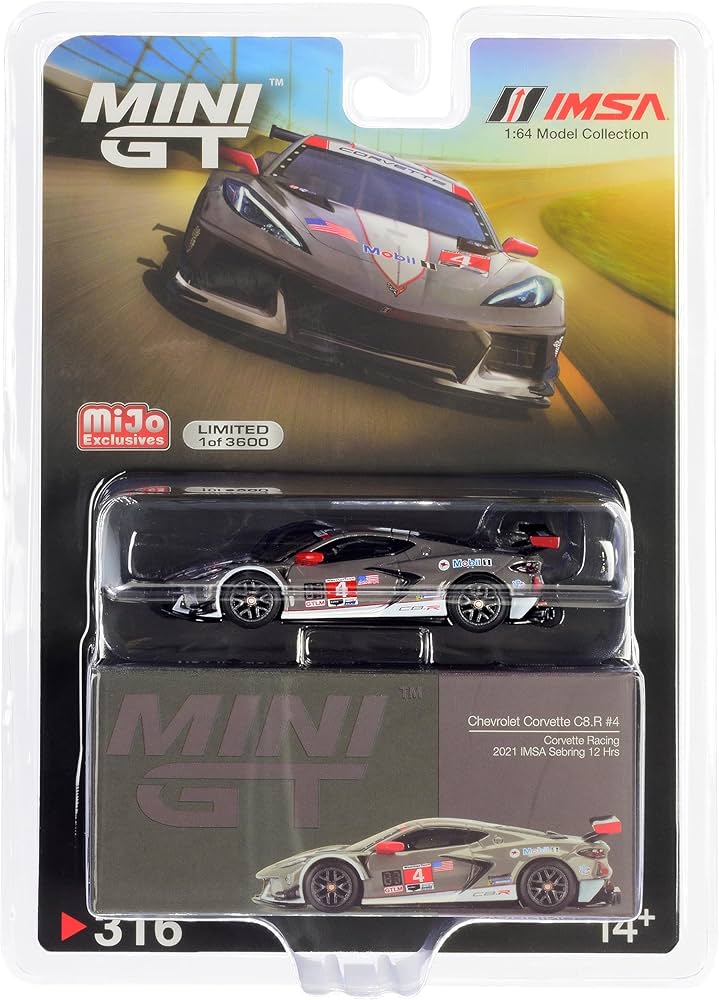 Amazon.com: Mini GT Chevy Corvette C8.R 4 IMSA Sebring 12Hrs (2021