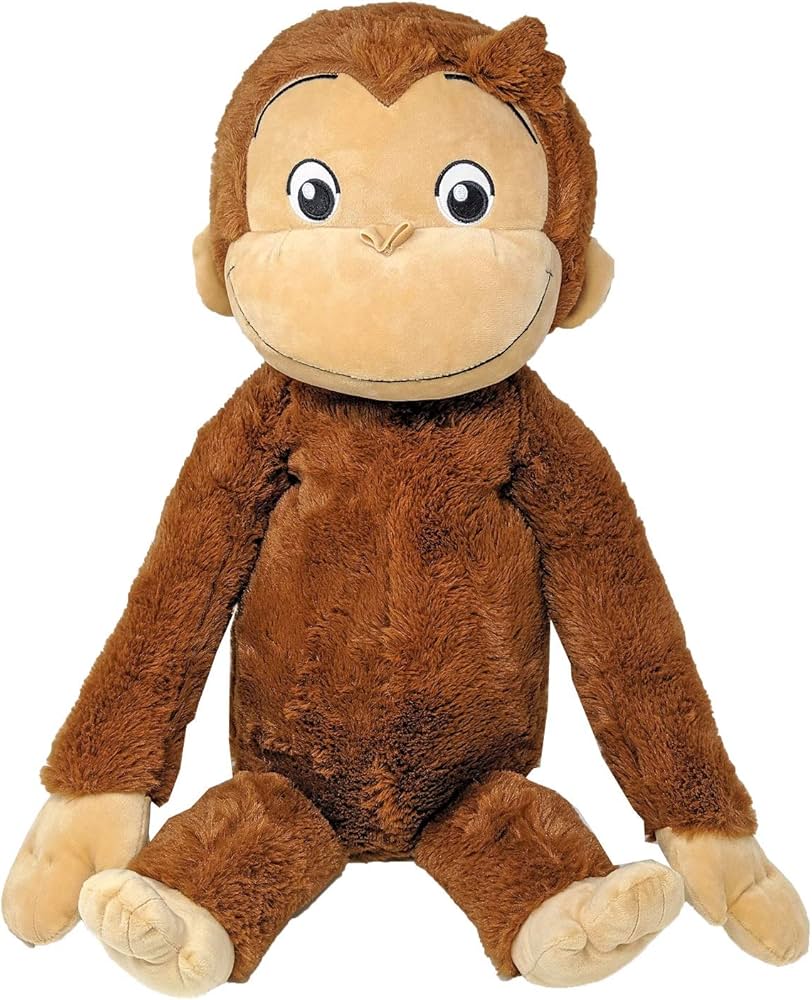 Amazon.co.jp: Sega Curious George Giga Jumbo Fluffy Plush, Total