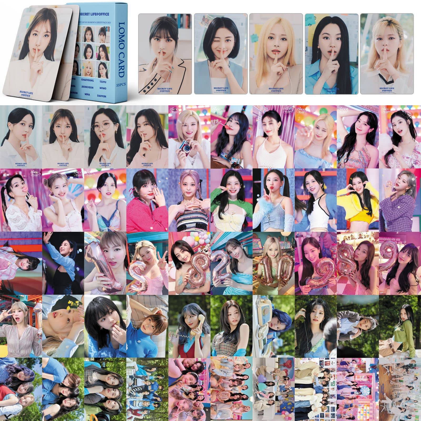 Amazon.co.jp: FOR TWICE LOMOカード 54枚セット『2023年 SEASON'S