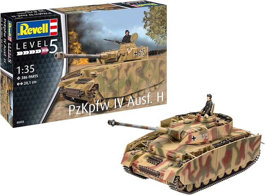 Amazon | ドイツレベル 1/35 ドイツ陸軍 IV号戦車 H型 プラモデル
