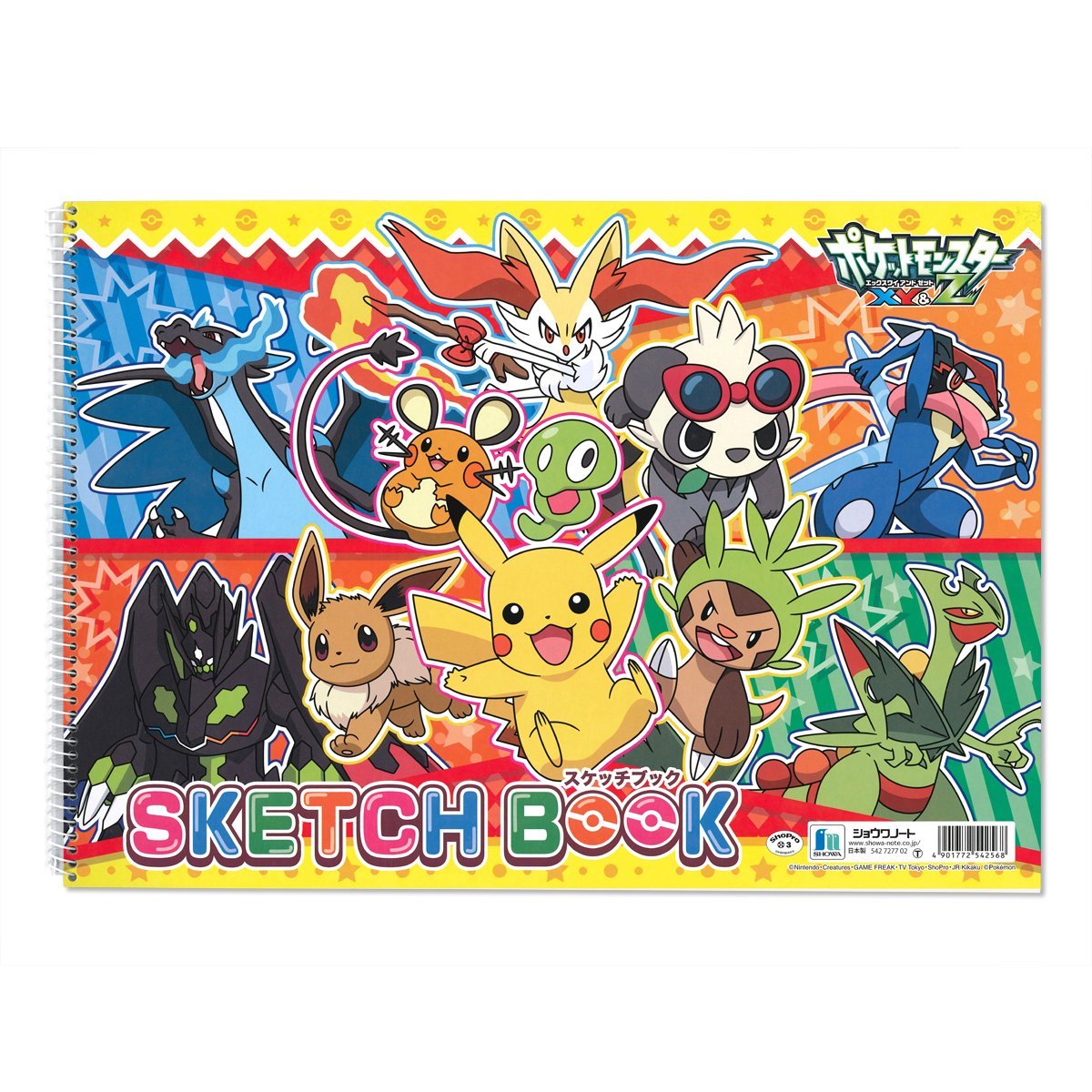 Amazon | ショウワノート B4 スケッチ ポケットモンスターXY 542370702