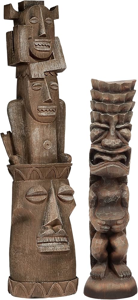 Amazon.co.jp: Design Toscano NG931189 神々ティキトーテムポール像