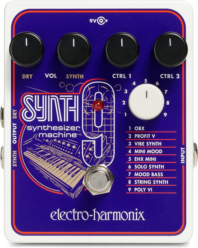 Amazon.com: Electro-Harmonix SYNTH9 Synthesizer Machine Pedal