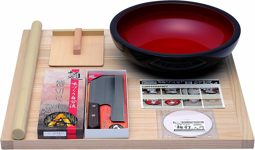Amazon｜豊稔企販 普及型麺打セット そば・うどん麺打入門DVD付 A-1200