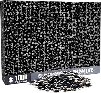 Amazon | CHengQiSM 1000ピース ジグソーパズル 黒 じぐそーパズル