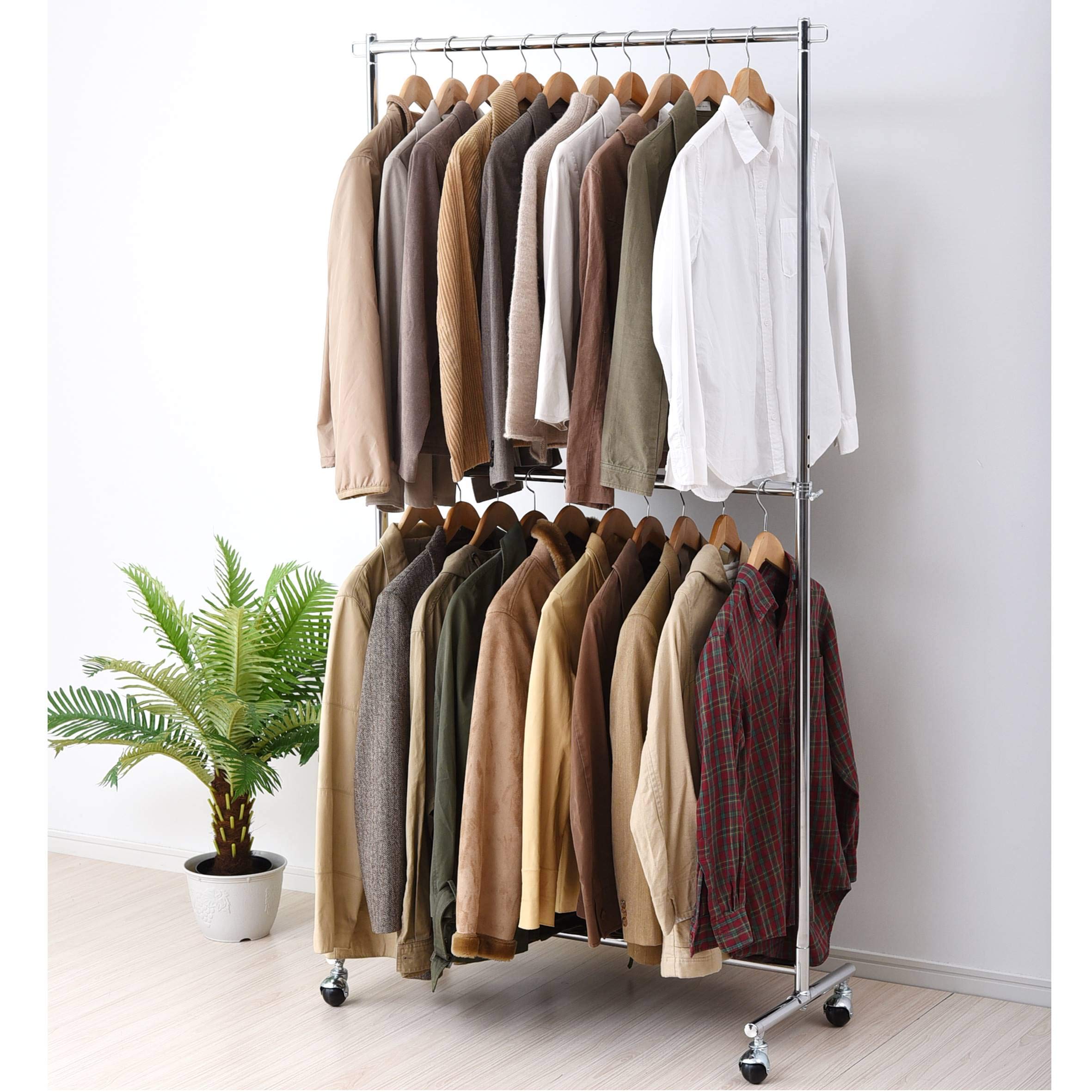 Amazon｜山善(YAMAZEN) ハンガーラック 頑丈 耐荷重120kg 2段 高さ伸縮