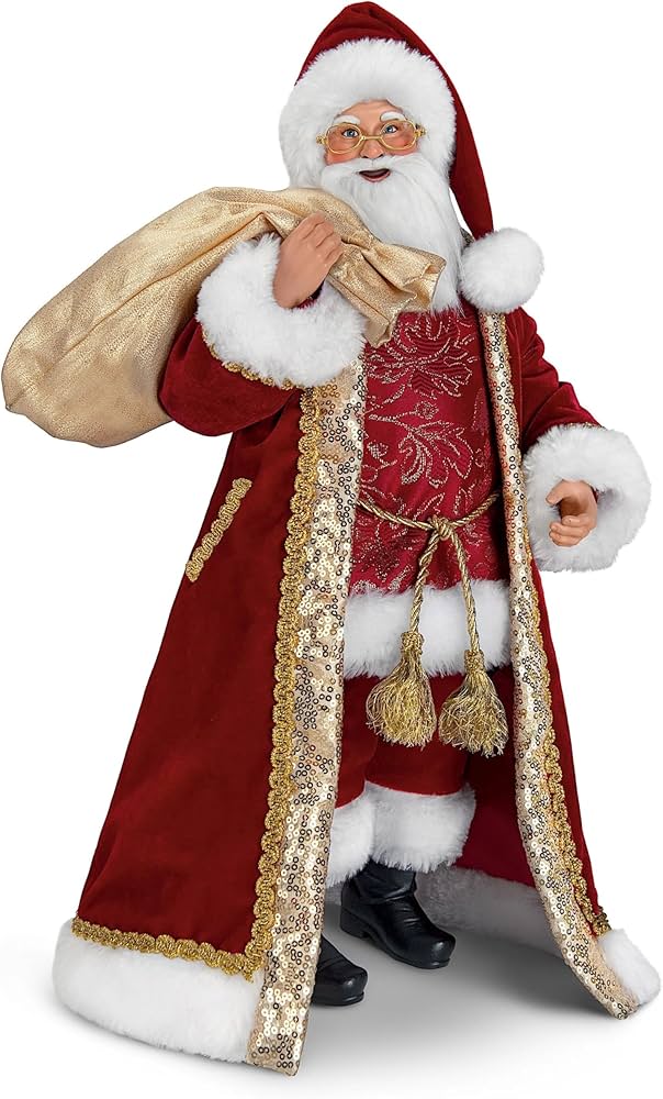 Amazon.com: The Ashton-Drake Galleries A Visit from St. Nick Santa