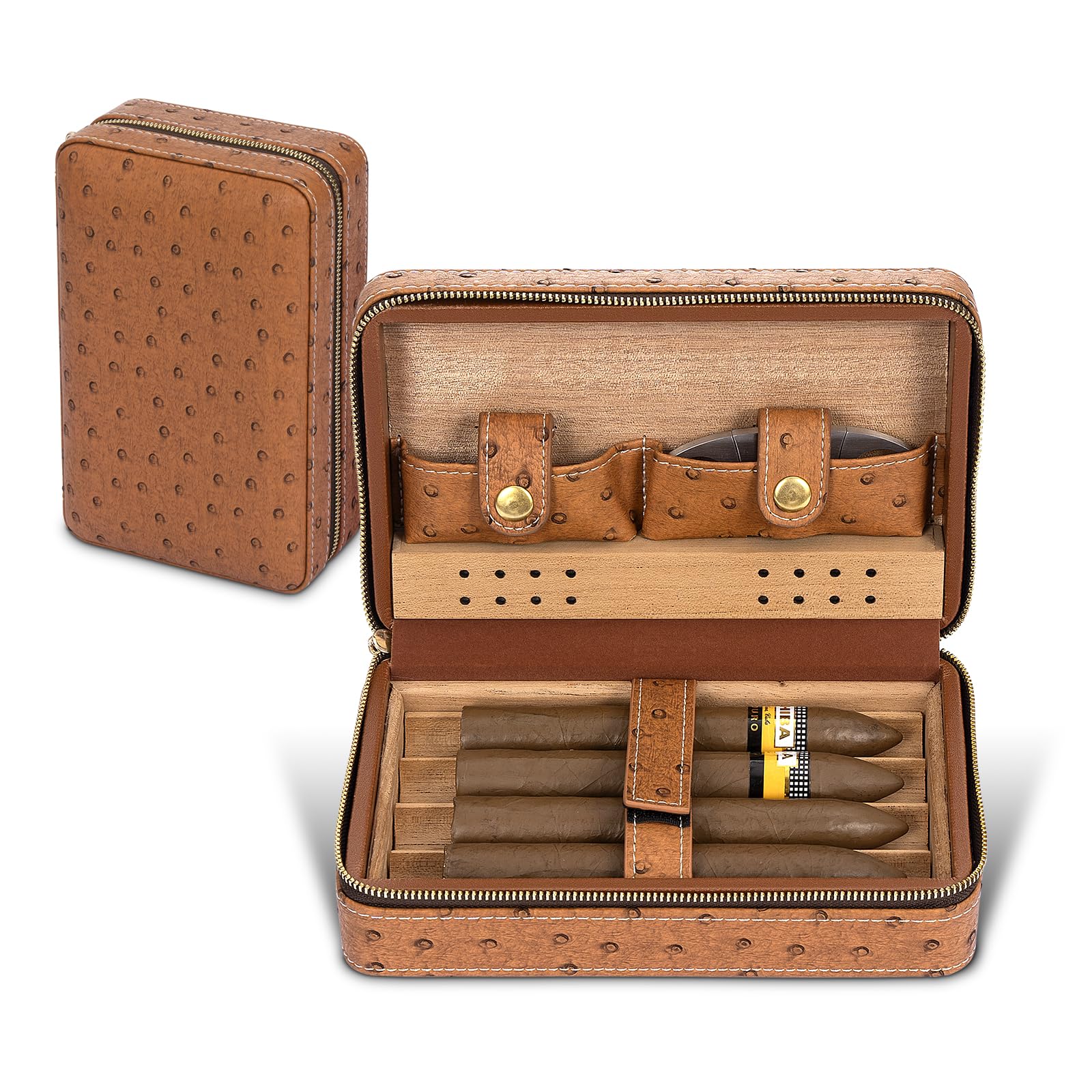 Amazon | Ailenlan 葉巻ケース 葉巻タバコケース 葉巻カッター付き